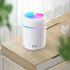 Colorful Mini Humidifier, Essential Oil Diffuser USB Cool Mist Humidifier, 2 Adjustable Mist Modes (White)