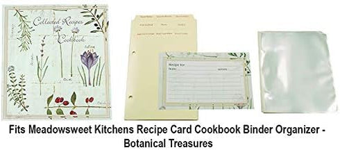 Recipe Card Plastic Sleeve Protectors for Meadowsweet Kitchens Cookbooks