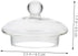 Small Glass Teapot Lid, Clear Replacement Caps for Tea Steeper, Kettle Lid, and Tea Set Cover
