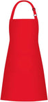 1 Pack Red Bib Aprons with 2 Pockets for Cooking Chef Kitchen, Suitable for Women and Men