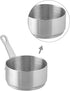 100ml 1 Pc Handle Sauce Pan, Mini Corrosion-Resistant 304 Stainless Steel Sauce Pot