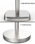 Paper Towel Holder Countertop, Standing Weighted Base Non-Slip Dispenser for Most Size Paper Rolls, Stainless Steel