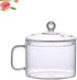 Glass Saucepan with Cover, Glass Cookware for Stove, Instant Noodles Pot, Clear Cooking Pot