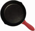 4 pcs Trumoter Silicone Potholders, Assist Pan Holder for Cast Iron Skillets - Red
