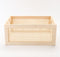 Rectangular Storage and Decor Basket, Wood Box, Natural Pine and Bamboo Material