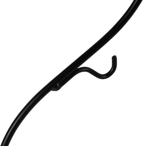13 Inch Globe(5inch), (1, 13.8x5"Black) Unique Ornament Display Stand, Black Metal Ornament Hanger Stand, S-type Two