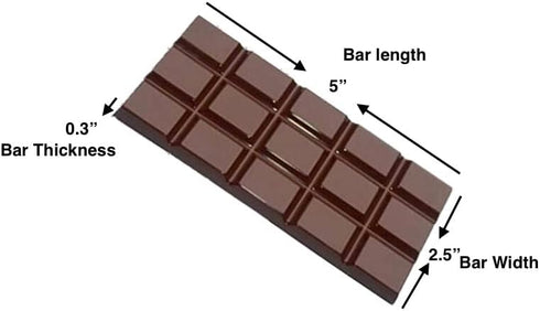 Chocolate Bar Making Mold, Polycarbonate Hard Mold for Making Chocolate Bars at Home or Commercial