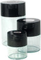 Tightvac Set of 3 Airtight Containers | Multi-use Vacuum Containers for Herbs and Dry Goods, Black Caps