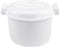 DOERDO Round Microwave Rice Cooker Pot, 7.8x6.1 Inch Microwave Cookware for Cooking Rice, Chicken, Pasta, and Steaming