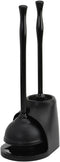 Casabella Bowl Brush & Plunger Combo - Heavy-Duty Toilet Plunger and Cleaning