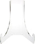 White Small Artwork Display Stand, Clear Acrylic Plate Stable Countertop Holder for Tea, Bricks, Books, Magazines