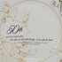 Roman 50th Wedding Anniversary Plate – 2-Piece Set with Decorative Plate and Stand for Golden Celebration Gift