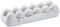 Egg Holder Refrigerator Storage Container, 12 Count Plastic Covered Egg Tray, Dozen-section Carrier Bin with Lid