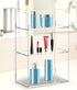 Jusalpha 3 Tier Clear Acrylic Bathroom Organizer Shelf for Cosmetic Perfume Makeup Toy Spices, Multifunctional Sturdy