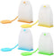 4 Pack Reusable Silicone Tea Bags, Loose Leaf Tea Infuser Strainer Set for Tea Cups Mugs and Teapots