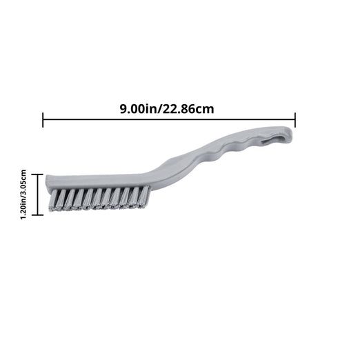 SPARTA Detail Brush Grout Brush, 9 Inches Crevice Brush for Bathroom, Kitchens, Countertop, Plastic, Orange