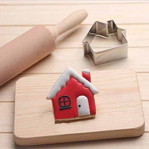 Small Key and House Cookie Cutters Set - Stainless Steel