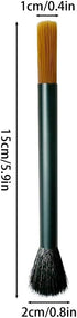 2PCS Coffee Brush, Cleaning Tool with Aluminum Handle & Dual-Head Soft Bristles for Coffee Grinder & Home Kitchen
