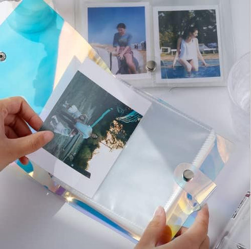 4x6 Photo Sleeves Photo Flip Book for 100 Pictures, Waterproof Pocket Holder for Recipe Cards