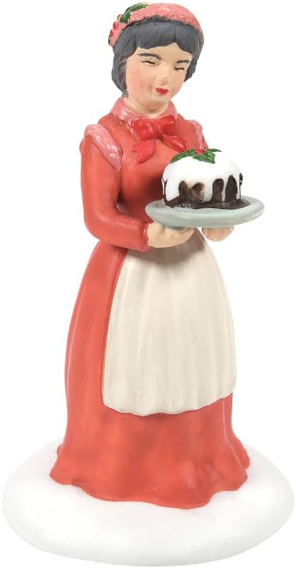 Department 56 Dickens Village Collection A Silver Coin in Every Bake Figurine - Hand Crafted Painted Porcelain Mini