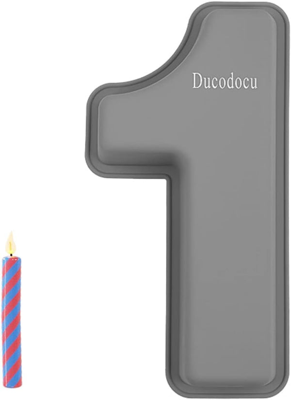 3D Silicone Cake Pans, Large Number Cake Mould for Birthday Wedding Anniversary 10 inch Number 6