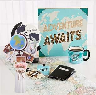 C L cooper life Let The Adventure Begin CenterpiecesTravel Around The World DecorationsBon Voyage Travel Theme Party