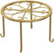 Hewnda 1Pack Metal potted plant stand, rust-proof iron flower pot stand, heavy duty