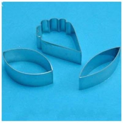 PME Sugarcraft Cattleya Orchid Petal Cutters, Set of 3, Stainless Steel