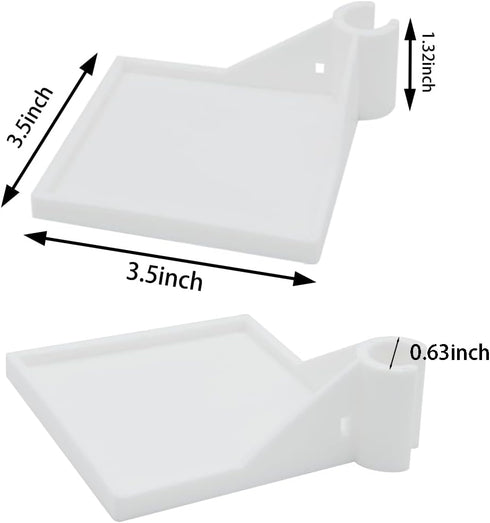 EQUIJUANCE Accessories,16 mm (2, Grow Tent Corner Shelf Adjustable Wall Mounted Shelves Tent Pole Shelf Versatile