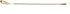 Barfly Teardrop Bar Spoon, 11 13/16" (30 cm), Gold