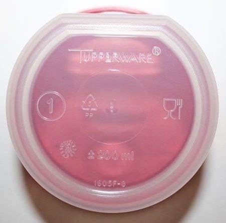 Tupperware Modular Mates Set of 4 Sheer #1 Rounds, 7 oz. Capacity Each with Liquid Airtight Seals