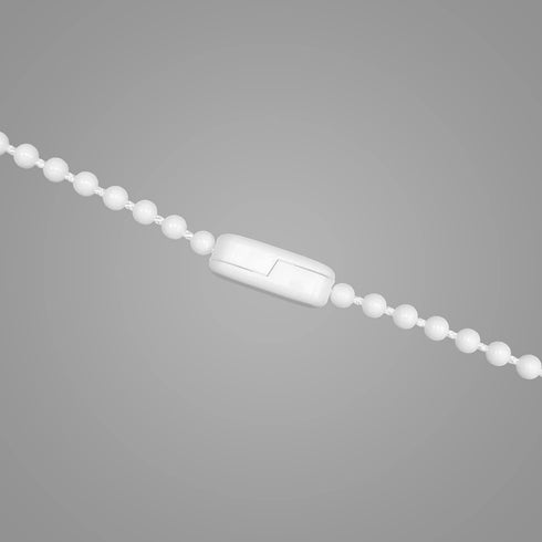 Curtain Chain Connector, 20 Pack, White Repair for Roller Blinds Shades Beaded Chains Cords Strings