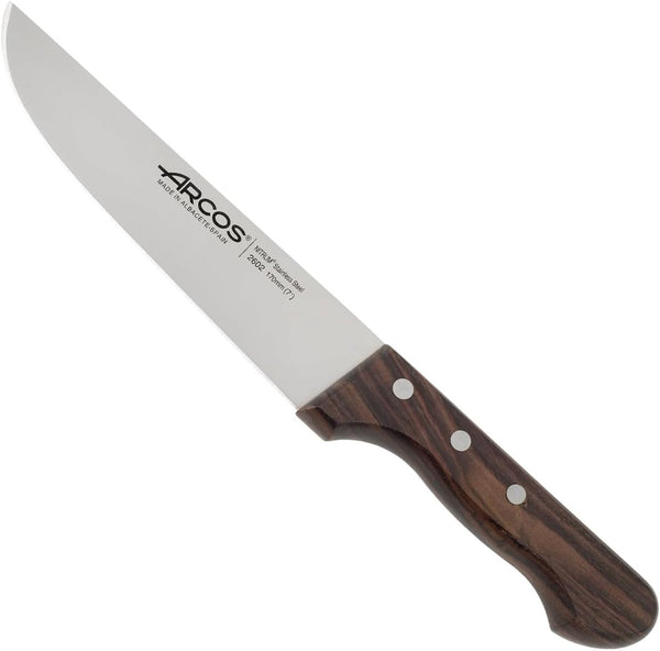 Arcos Butcher Knife 7 Inch Nitrum Stainless Steel. Professional Cooking Knife For Cutting