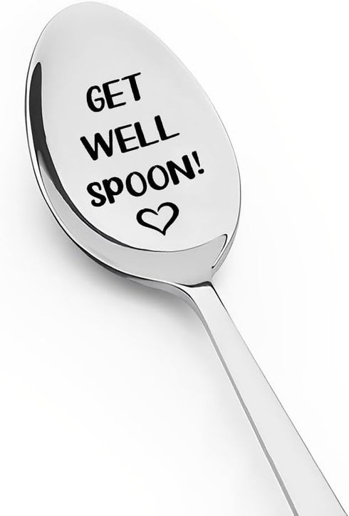 Get Well Spoon Gifts for Best Friend, Inspirational Motivational Gift for Sister Brother, Birthday Graduation Gifts for