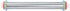 Stainless Steel Rolling Pin, Non-stick Adjustable Cake Dough Roller with Thickness Ring, Bakeware Tool