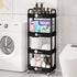 4-Tier Laiensia Rolling Cart with Wheels,Multifunction Utility Storage Carts, Kitchen Storage Organizer,Mobile Shelving