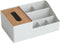 Cabilock Multifunction Hair Tool Organizer Box, Light Grey Desktop Storage for Home and Office Supplies