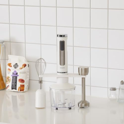 Cordless Rechargeable 3 in 1 Hand Blender & Mixer, Stainless Steel Stick, 8 Speed + Turbo, Easy to Clean, USB Charge