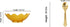 SATVIK 1 Pc 4 Inch Designer Gold Silver Plated Lotus Flower Dessert Bowl with Spoon Set, Embossed Serving Bowl for