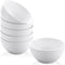 Yedio Small Bowls Set, White Ceramic Bowls of 6, 10 oz Porcelain Bowl for Kitchen Dessert Rice Side Dish