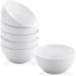 Yedio Small Bowls Set, White Ceramic Bowls of 6, 10 oz Porcelain Bowl for Kitchen Dessert Rice Side Dish