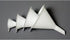 Chef Craft Set of 4 General Purpose Plastic Nested Funnel Set, Assorted Sizes, White