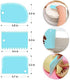 Cake Scraper Set of 9 Packs, Cake Decorating Comb Icing Smoother for Decorating Cake, Plastic Baking Tool (Blue)