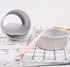 Othmro 5 Pcs Round Cake Pans with Removable Loose Bottom, Nonstick Aluminum Alloy Bakeware, Silver