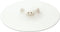 K900 Pig Drop Lid, Large, 8.5 inches, Silicone/White, Microwave/Dishwasher Safe