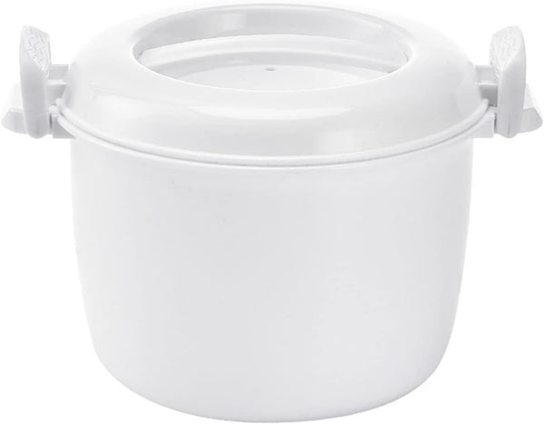 Hemoton Mini Microwave Steamer, Rice Cooker, Food Steamer Pot with Lid, Portable Microwave Cookware