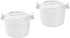 Microwave Rice Cooker Rice Steamer: 2pcs Round Microwave Food Container for Cooking Rice, Chicken, and Pasta