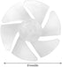 10Pcs Mini Plastic Fan Blades Small Power Hair Dryer Fan Leaves Motor Accessories Replacement by Yosoo