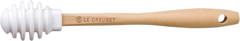 Le Creuset Silicone Honey Dipper, White, 6 1/2" x 1"