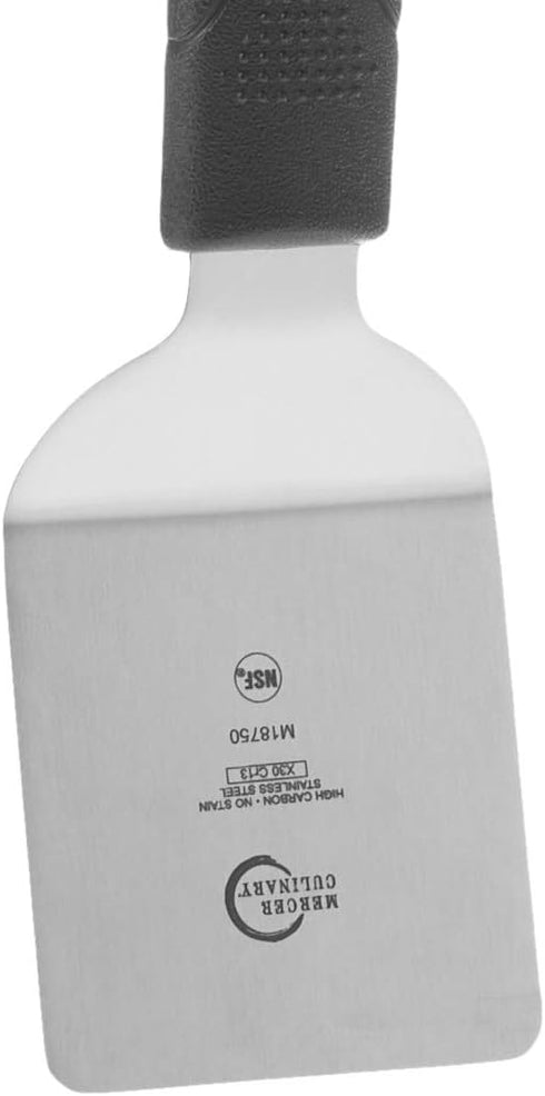 Mercer Culinary Millennia Mini Turner/Spatula, 2.5 Inch Blade, Black Handle